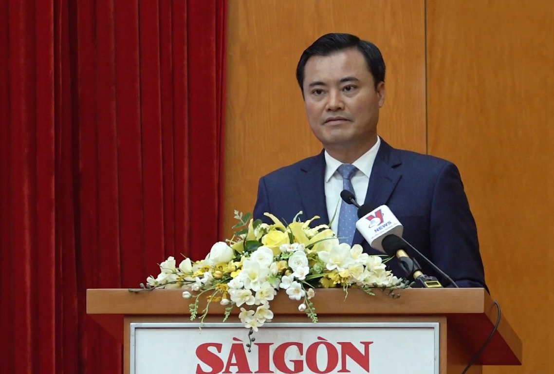 Phó chủ tịch UBND TP.HCM Bùi Xuân Cường phát biểu tại Tọa đàm.