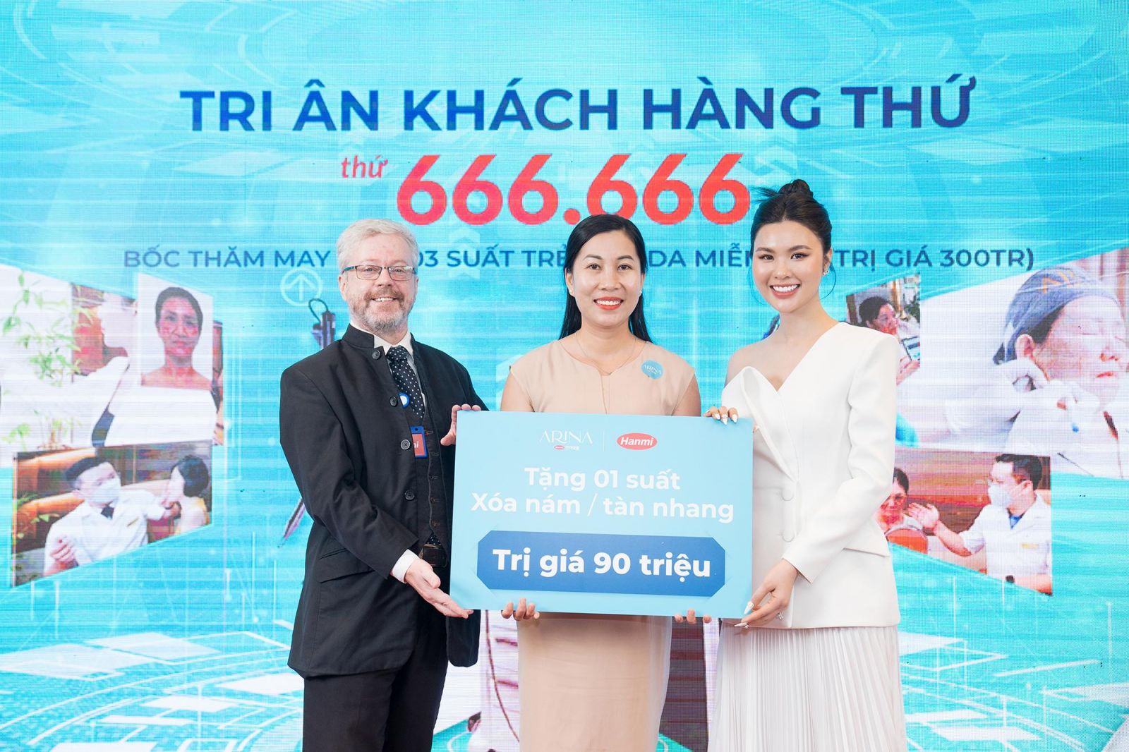 1 suất Xóa nám/tàn nhang trị giá 90.000.000đ đã được trao tặng cho chị Nguyễn Thúy Minh