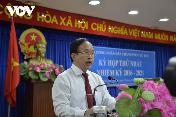 ông Nguyễn Phước Hưng, Bí thư Quận ủy Q.2 làm Chủ tịch HĐND TP.Thủ Đức