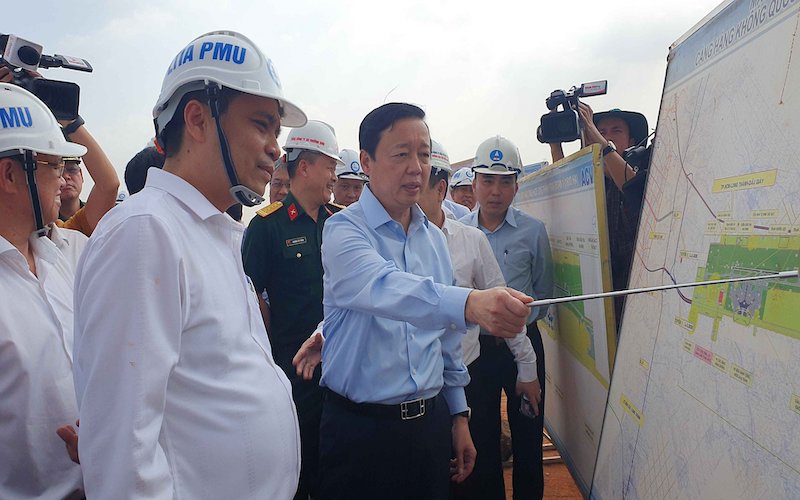 Phó thủ tướng Trần Hồng Hà kiểm tra thực tế tại đại dự án sân bay Long Thành