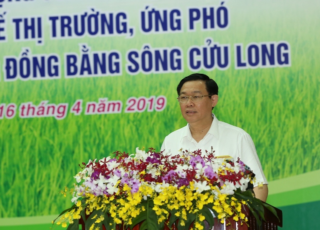 đề nghị chính quyền, các doanh nghiệp và HTX tiếp tục nhận thức sâu sắc hơn việc phát triển HTX nông nghiệp theo cơ chế thị trường và thích ứng với BĐKH. Ảnh: Nguyễn Việt