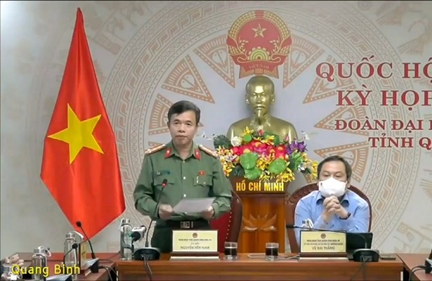 Đại tá Nguyễn Tiến Nam (Giám đốc Công an tỉnh Quảng Bình).