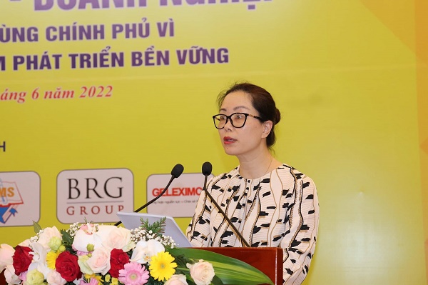Tổng thư ký Liên đoàn Thương mại và Công nghiệp Việt Nam (VCCI) Trần Thị Lan Anh. Ảnh: Tuấn Tú