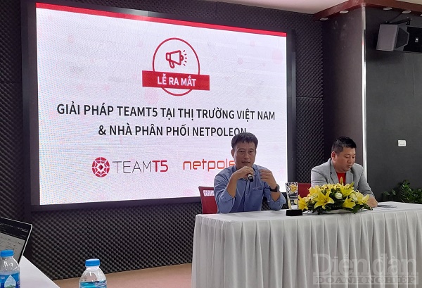 lễ ra mắt giải pháp TeamT5 & nhà phân phối Netpoleon tại thị trường Việt Nam. Ảnh: Nguyễn Việt