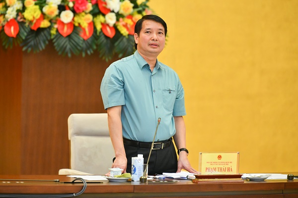    Phó Chủ nhiệm Văn phòng Quốc hội Phạm Thái Hà. Ảnh: QH