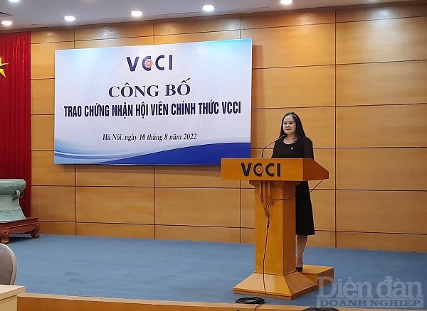 bà Đào Mai Hoa, Tổng Thư ký Hiệp hội Nữ Doanh nhân Việt Nam. Ảnh: Nguyễn Việt