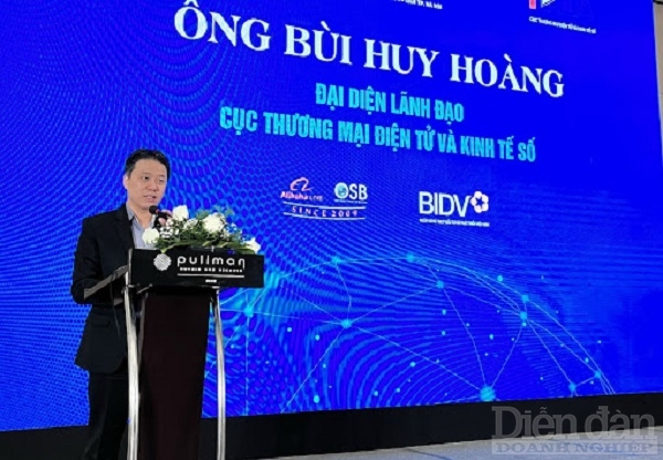 Ông Bùi Huy Hoàng, Phó Giám đốc Trung tâm tin học và Công nghệ số, Cục Thương mại điện tử và Kinh tế số (Bộ Công Thương). Ảnh: Nguyễn Việt