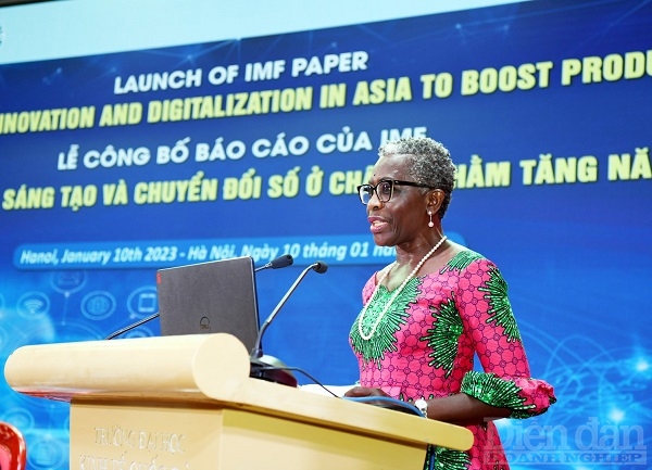 Bà Antoinette Monsio Sayeh, Phó Tổng Giám đốc Điều hành Quỹ Tiền tệ Quốc tế (IMF). Ảnh: Nguyễn Việt