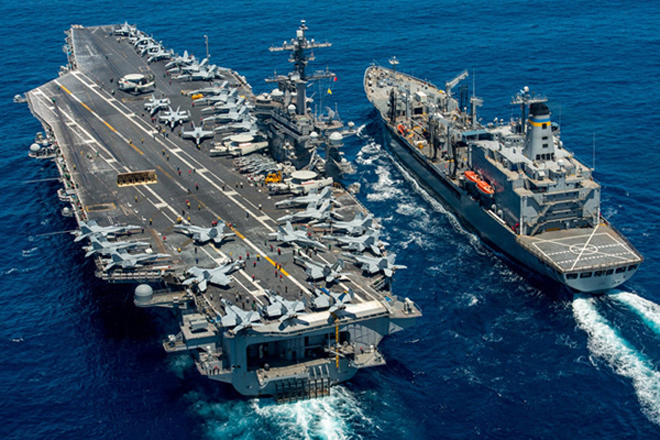 Căn cứ quân sự Hải quân và tàu sân bay của Mỹ nằm trong danh sách các đơn vị được lắp đặt các thiết bị giám sát của Trung Quốc.