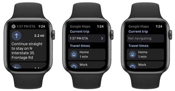 Thông báo điều hướng trên Apple Watch.
