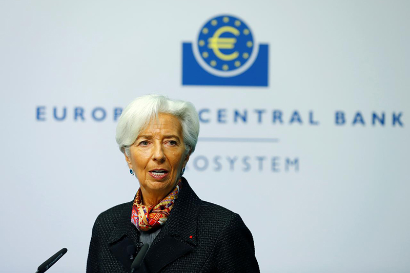 Chủ tịch Ngân hàng Trung ương châu Âu (ECB) bà Christine Lagarde .