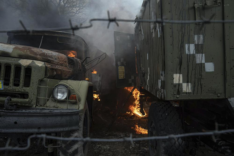 Chiến sự ngày càng leo thang giữa xung đột Nga - Ukraine, trong ảnh là