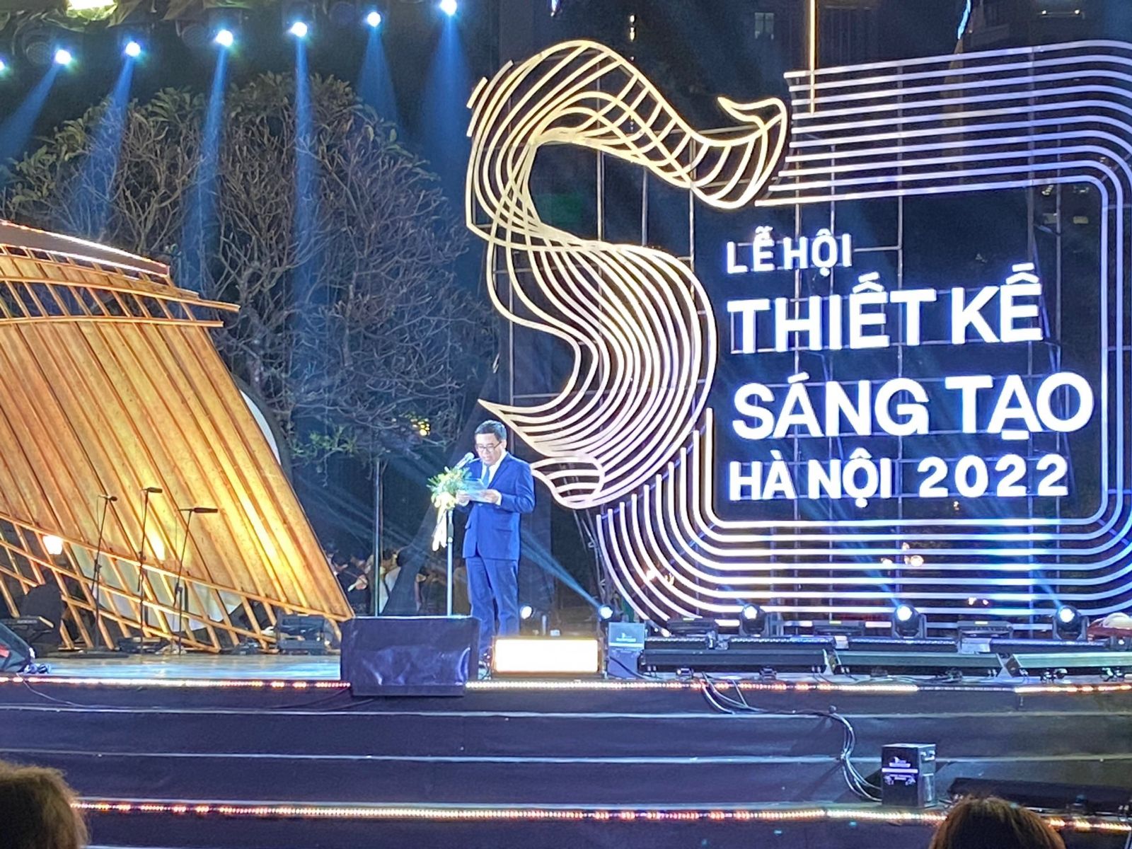 ông Đỗ Đình Hồng, Giám đốc Sở Văn hoá và Thể thao Hà Nội phát biểu tại Lễ hội