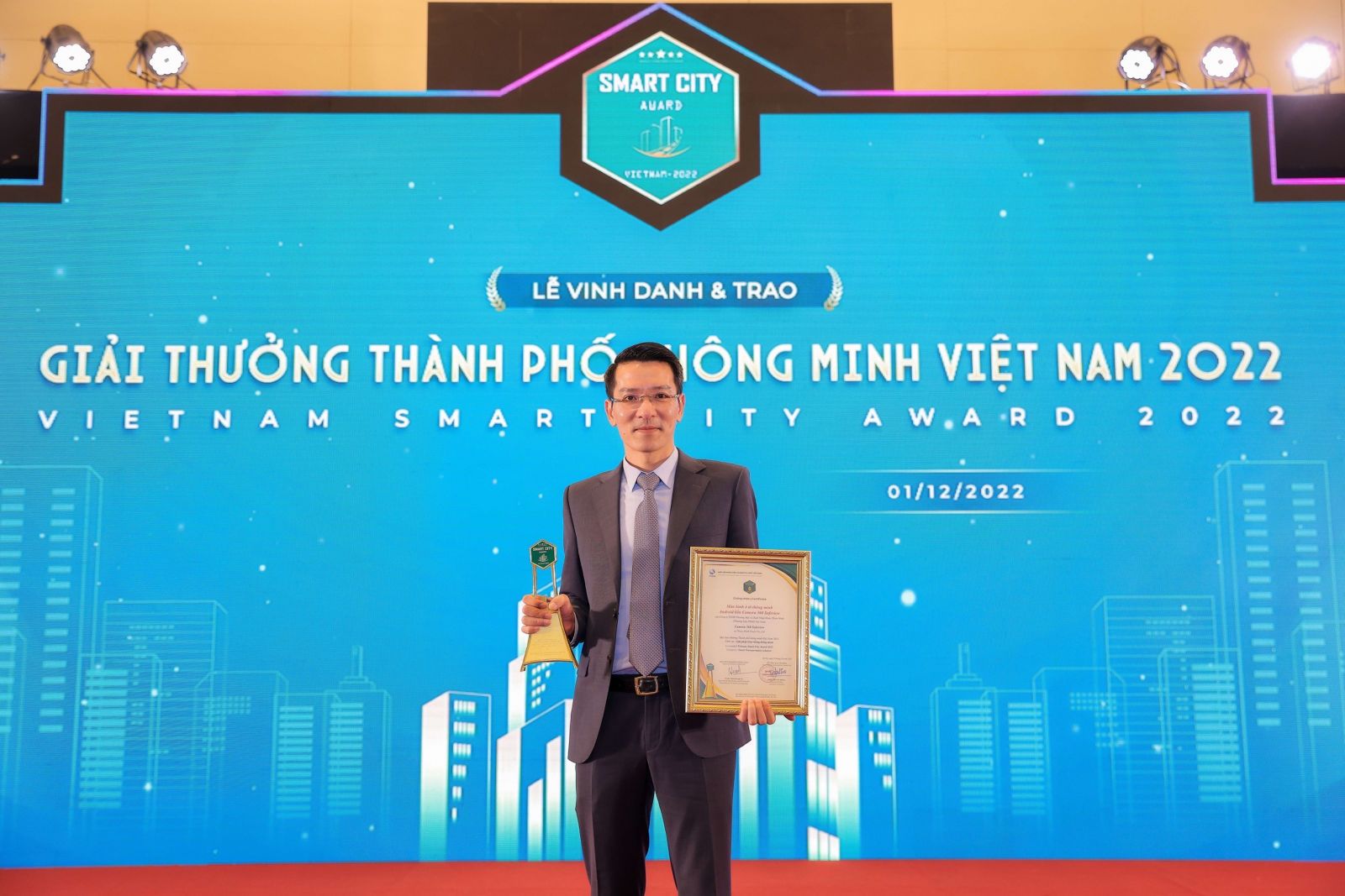 Ông Trần Thế Minh - Chủ tịch, Tổng Giám Đốc TMAS Việt Nam chia sẻ sau khi nhận giải.