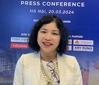 Bà Lê Thị Lan Anh, Tổng giám đốc Công ty Cổ phần Quảng cáo và Hội chợ Quốc tế Hà Nội (HADIFA)