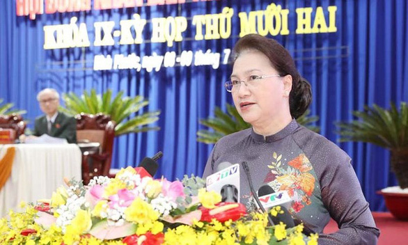 Chủ tịch Quốc hội Nguyễn Thị Kim Ngân đánh giá cao kết quả đạt được của Bình Phước trong 6 tháng đầu năm
