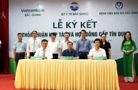 Vietcombank Bắc Giang và Sở Y tế Bắc Giang ký kết thoả thuận hợp tác
