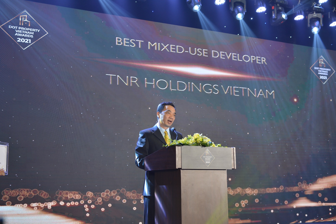 Đại diện TNR Holdings Vietnam phát biểu tại buổi lễ