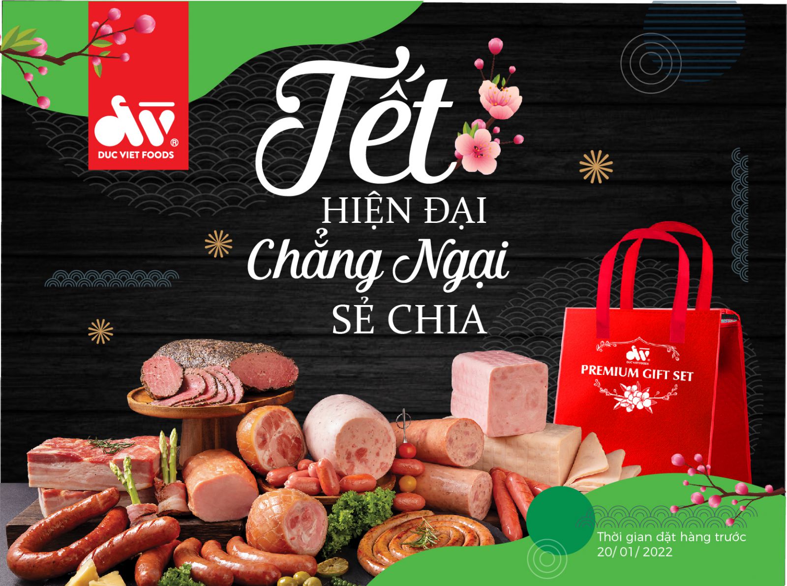 Công ty CP Thực phẩm Đức Việt cho ra mắt các sét quà với ý nghĩa “Tết hiện đại chẳng ngại sẻ chia”.