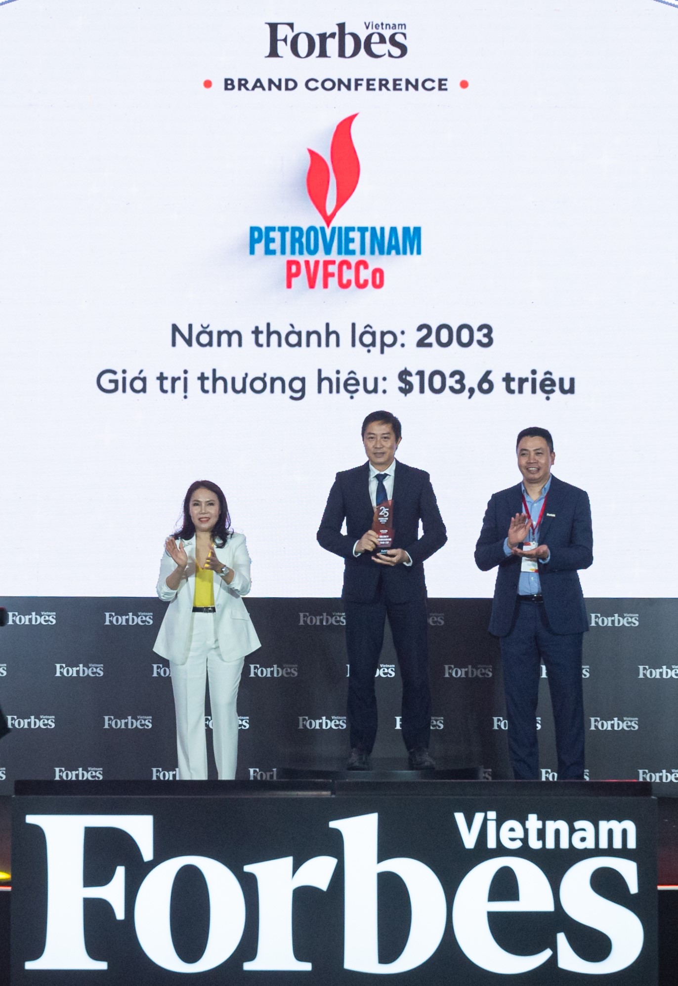 PVFCCo - Top 3 thương hiệu có giá trị nhất Việt Nam trong lĩnh vực hàng tiêu dùng cá nhân và công nghiệp