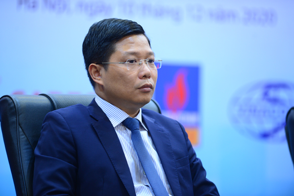 Ông Đinh Thanh Sơn, Phó Tổng giám đốc Viettel Post phát biểu tại Diễn đàn quản trị doanh nghiệp trong giai đoạn mới