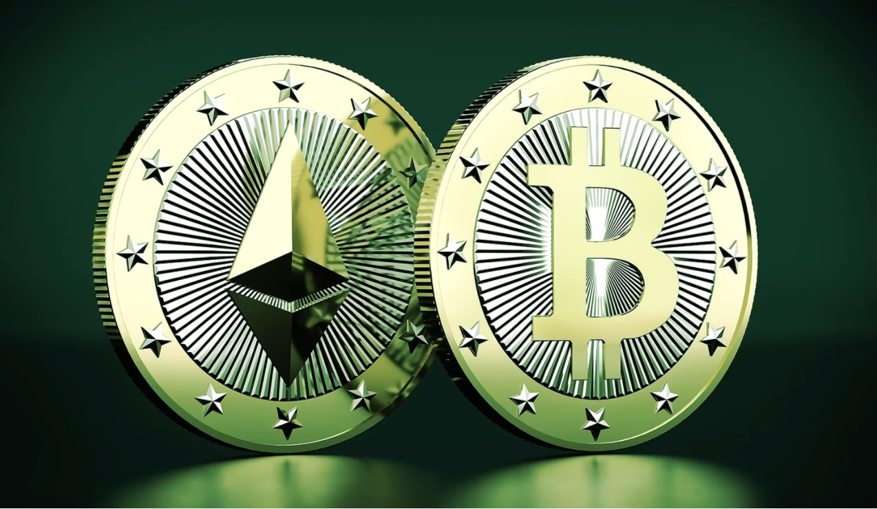 Bitcoin và Ethereum, hai đồng tiền điện tử dẫn đầu thị trường