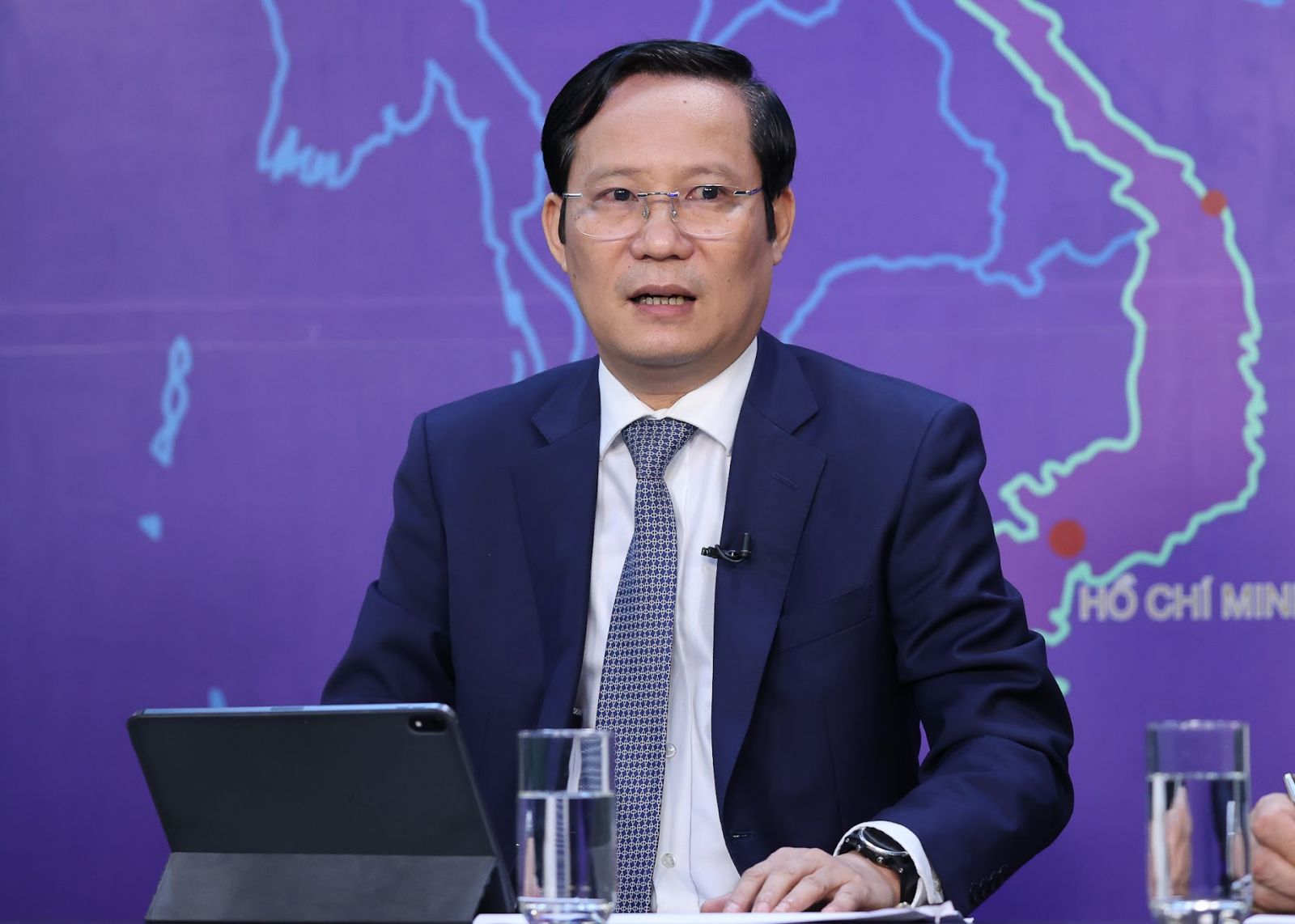 Ông Phạm Tấn Công, Chủ tịch Liên đoàn Thương mại và Công nghiệp Việt Nam (VCCI) phát biểu tại Toạ đàm