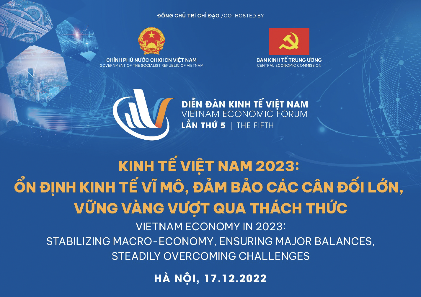 Ban Kinh tế Trung ương tổ chức Diễn đàn Kinh tế Việt Nam lần thứ 5.