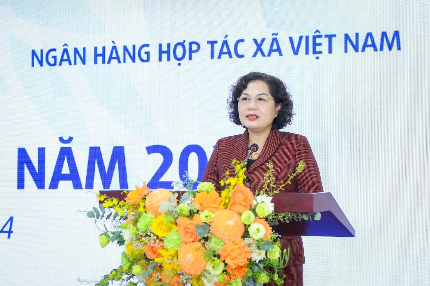 Ủy viên Trung ương Đảng, Thống đốc NHNN Việt Nam Nguyễn Thị Hồng phát biểu chỉ đạo tại Hội nghị.