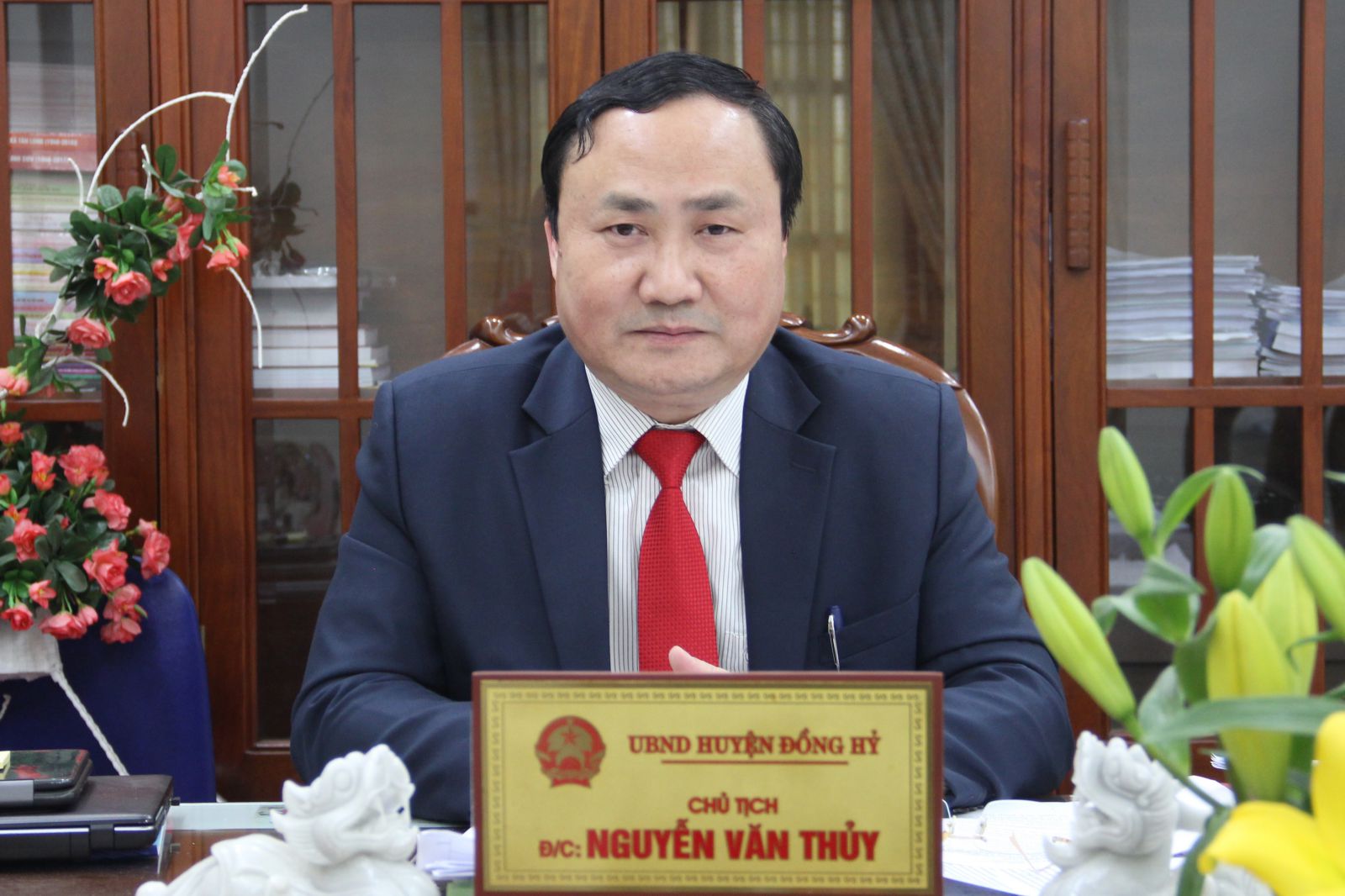 Ông Nguyễn Văn Thuỷ, Chủ tịch UBND huyện Đồng Hỷ (Thái Nguyên) 