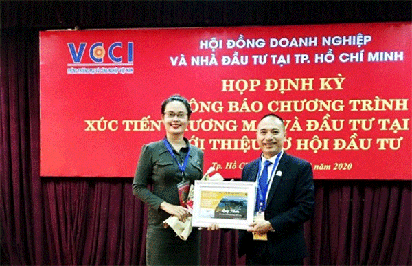 Ông Bùi Quang Hải trong cuộc Họp định kỳ của Hội đồng Doanh nghiệp & Nhà đầu tư tại TPHCM