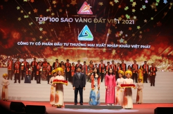 Việt Phát được vinh danh Top 100 Sao vàng đất Việt 2021