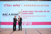 BAC A BANK giành giải thưởng “Ngân hàng tiêu biểu về Tín dụng xanh”