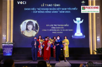 Doanh nhân Lưu Thị Thanh Mẫu đạt danh hiệu “Nữ doanh nhân Việt Nam tiêu biểu – Cúp Bông Hồng Vàng” năm 2021