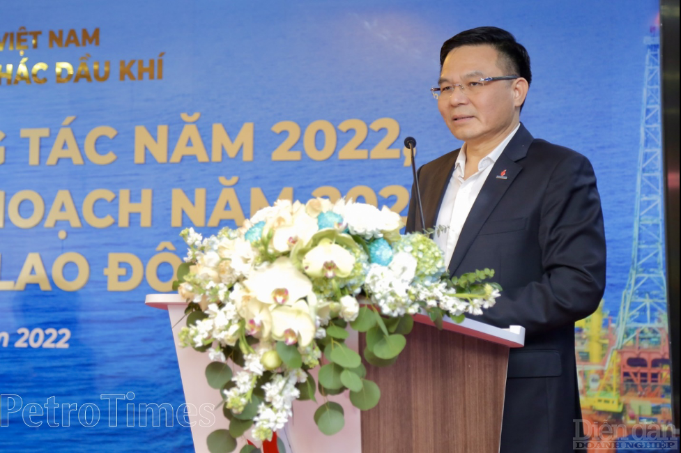 Ông Lê Mạnh Hùng - Tổng Giám đốc Petrovietnam phát biểu tại hội nghị