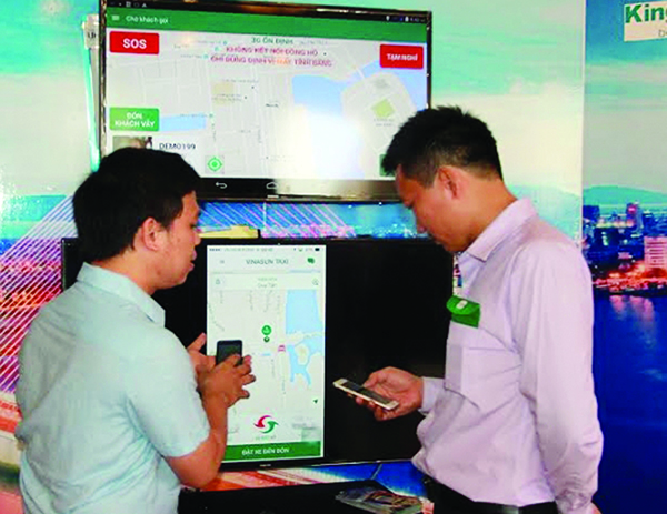 p/Vinasun APP ra mắt ứng dụng phần mềm gọi taxi thông minh tại Đà Nẵng. Ảnh: S.T