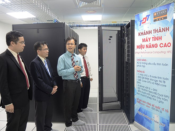p/Đại học Tôn Đức Thắng đã đầu tư hệ thống siêu máy tính 2 triệu đô để thực hiện nghiên cứu khoa học.