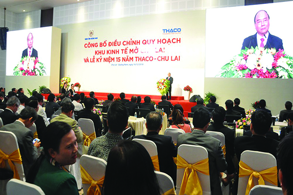 p/Thủ tướng Nguyễn Xuân Phúc: Điều chỉnh quy hoạch Khu Kinh tế mở Chu Lai góp phần đưa tỉnh Quảng Nam phát triển bền vững.