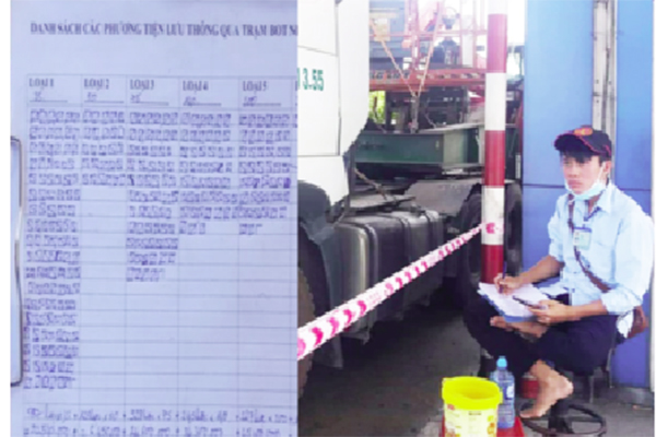 p/Người dân địa phương lập nhóm, dựng trại để kiểm đếm lưu lượng xe qua lại tại trạm BOT Ninh Lộc (xã Ninh Lộc, thị xã Ninh Hòa, Khánh Hòa).