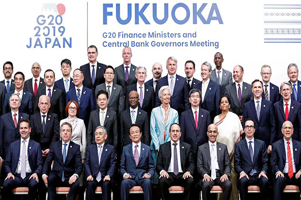 p/Hội nghị thượng đỉnh G20 sẽ diễn ra tại Osaka, Nhật Bản vào ngày 28-29/6 sắp tới. Ảnh: Họp cấp bộ trưởng Tài Chính nhóm G20 tại Fukuoka, Nhật Bản 9/06/2019.