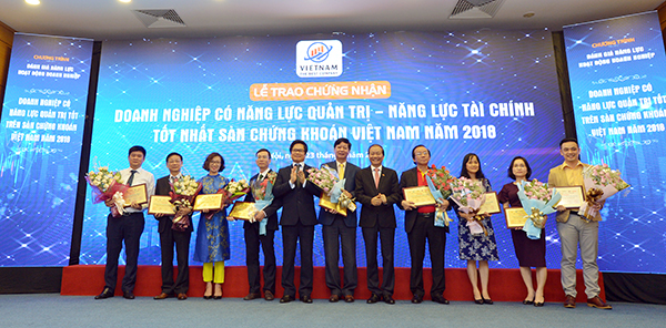 Top 10 doanh nghiệp đạt năng lực quản trị tài chính tốt nhất trên sàn chứng khoán Việt Nam năm 2018.
