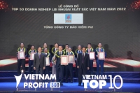 Bảo hiểm PVI tiếp tục được vinh danh Top 50 doanh nghiệp lợi nhuận tốt nhất Việt Nam