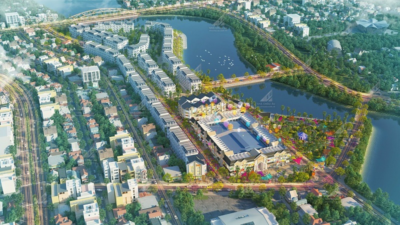 Phối cảnh dự án chợ du lịch Mường Thanh - Điện Biên mới khởi công.