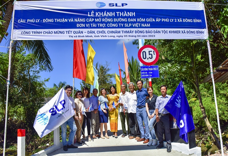Khánh thành cầu Đông Thuận – Phù Lyp/do SLP Việt Nam là nhà tài trợ chính