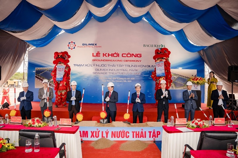 Lễ khởi công Trạm xử lý nước thải tập trung KCN Gilimex tại Thừa Thiên Huế