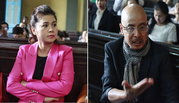 Bà Lê Hoàng Diệp Thảo và ông Đặng Lê Nguyên Vũ tại phiên tòa sơ thẩm - Ảnh: Tuổi Trẻ.