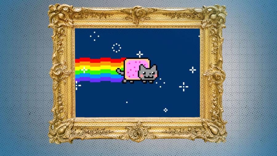 NFT của hiện tượng Nyan Cat được mua với giá 600.000 USD - Ảnh: Coindesk