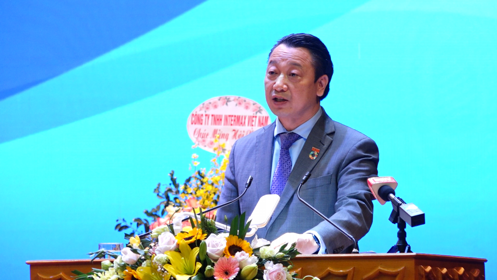 ông Nguyễn Quang Vinh - Phó Chủ tịch Liên đoàn Thương mại và Công nghiệp Việt Nam (VCCI) phát biểu tại hội nghị.