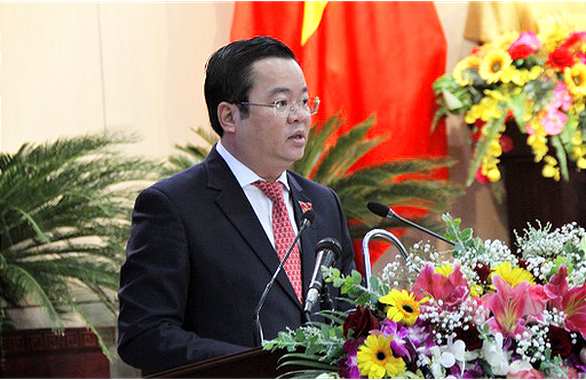 Ông Lê Minh Trung, Phó Chủ tịch Thường trực HĐND TP Đà Nẵng phát biểu tại kỳ họp chuyên đề của HĐND TP vào tháng 3/2022.