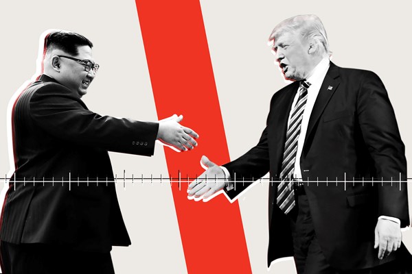 Nhà lãnh đạo Triều Tiên Kim Jong-un (trái) và Tổng thống Mỹ Donald Trump. Ảnh: foreignpolicy.